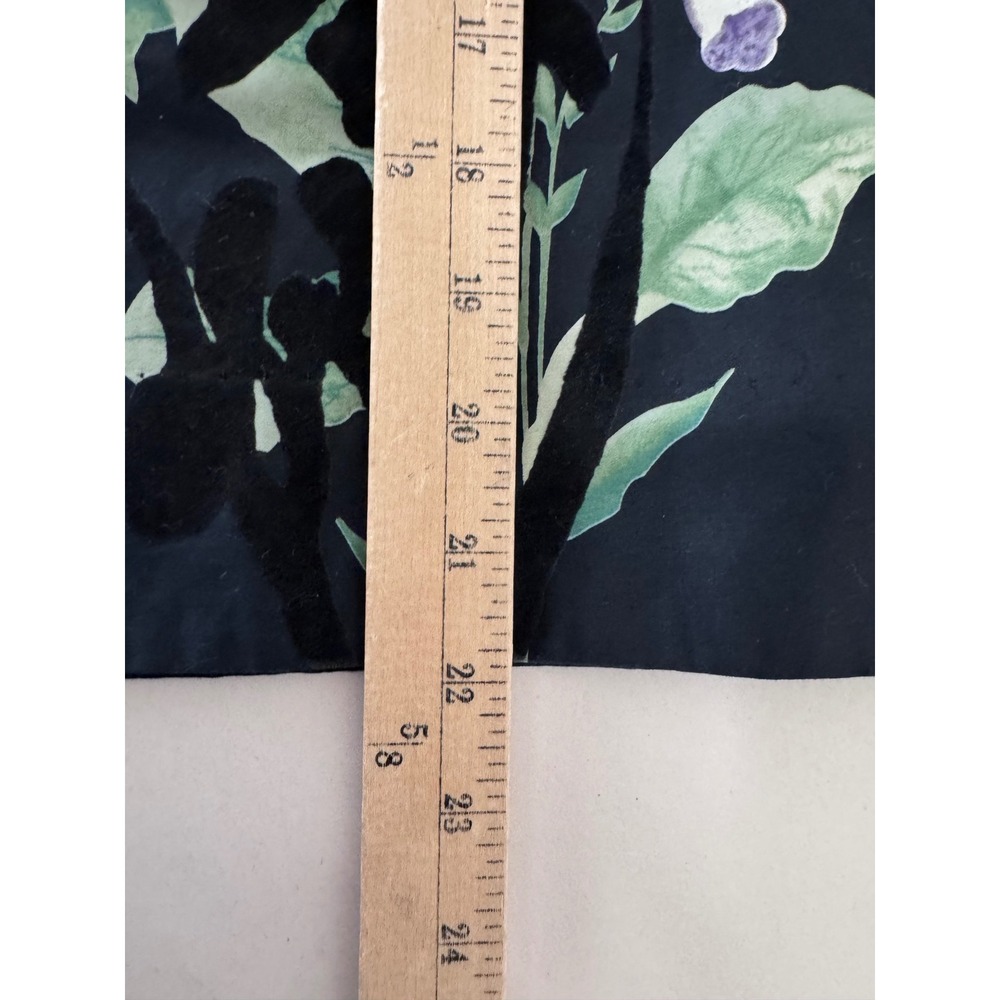 Anthropologie Leifsdottir Pencil Skirt sz 8 Navy Floral Butterf boho money - Picture 5 of 8